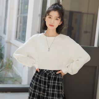 Plain Blouse Normal - White - One Size