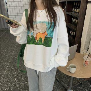 Elephant Print Sweatshirt