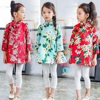 Chinese Button Floral Tunic