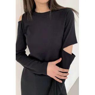 Long-sleeve Cutout Minidress