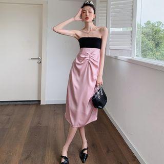 Color Block Tube Dress