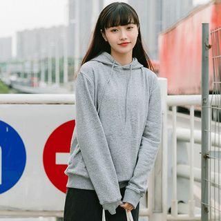 Drawstring Hoodie Gray - One Size