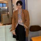 Long-sleeve Printed Shirt / Single Breasted Blazer