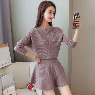 Set: Sweater + Mini A-line Skirt