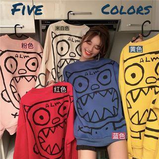 Monster Print Sweatshirt