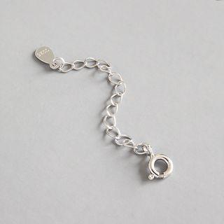 925 Sterling Silver Necklace / Bracelet Extension Silver - One Size