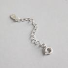 925 Sterling Silver Necklace / Bracelet Extension Silver - One Size