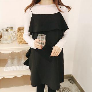 Spaghetti Strap Ruffle Dress