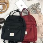 Top Handle Applique Backpack