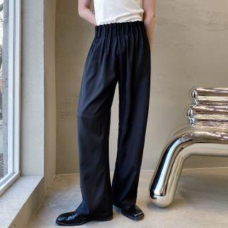 Pleated Straight Leg Dress Pants