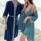 Couple Matching Robe / Sleep Dress / Camisole Top / Shorts / Set
