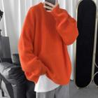 Couple-matching Rib-knit Sweater