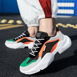 Paneled Chunky Sneakers