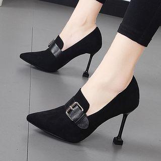 Plaid High Heel Loafers