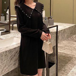 Lapel Beading Dress