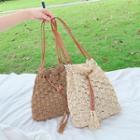 Tassel Woven Shoulder Bag / Backpack