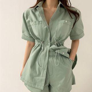 Set: Short-sleeve Bungee Cord Shirt + Shorts