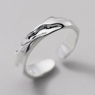 Polished Sterling Silver Open Ring S925 Silver - Ring - Silver - One Size