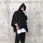 Faux Leather Pocket Hoodie