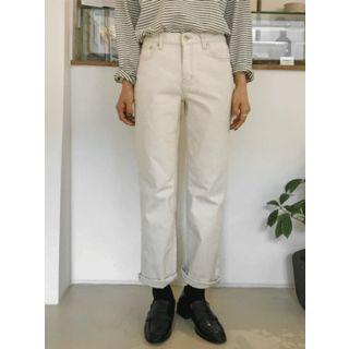 High-rise Straight-cut Chino Pants