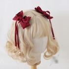 Set Of 1 / 2: Bow Faux Pearl Hair Clip