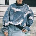 Crane Pullover Blue - One Size