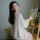 Open-front Cardigan Off-white - One Size