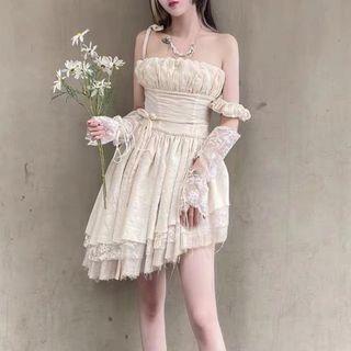 Sleeveless Irregular Mini A-line Dress