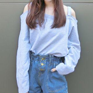 Open Shoulder Sweatshirt