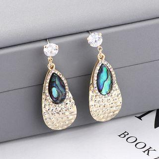 925 Sterling Silver Rhinestone Drop Earring 1 Pair - 138814 - One Size