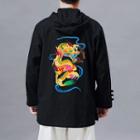 Dragon Embroidered Hooded Shirt