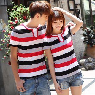 Couple Matching Striped T-shirt