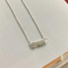 Padlock Pendant Silver Necklace Silver - One Size