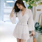 Set: Bikini Top + Bottom + Cover-up Jacket