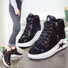 Platform Lace-up High Top Sneakers