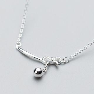 Bow Bar Necklace