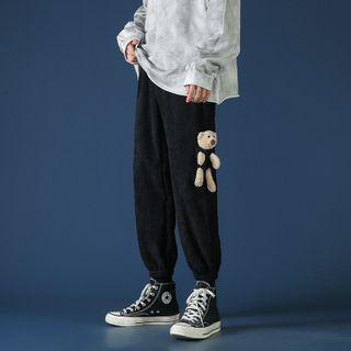 Bear Plush Corduroy Sweatpants