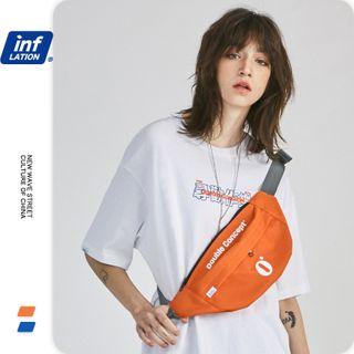 Unisex Lettering Sling Bag