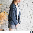 Open Front Cropped Jacket