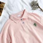 Short-sleeve Cactus Embroidered Polo Shirt