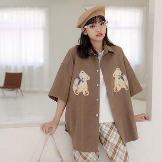 Elbow-sleeve Bear Shirt