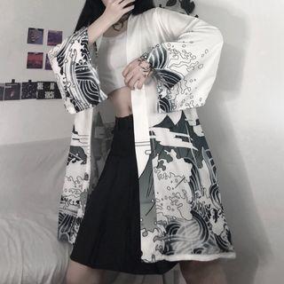 Dragon Print Light Jacket