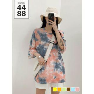 Dyed Boxy-fit Long T-shirt