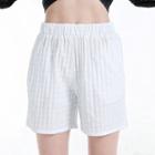 Plain Textured Shorts