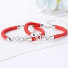 925 Sterling Silver Couple Matching Numbering String Bracelet