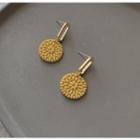 Resin Disc Dangle Earring S925 Silver - Earrings - 1 Pair - One Size