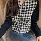 Plaid Long-sleeve Single-breasted Jacket
