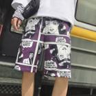 Couple Matching Printed Beach Shorts