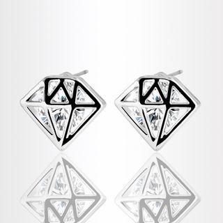 Crystal Diamond Studs
