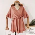 Side Tie Short-sleeve Playsuit